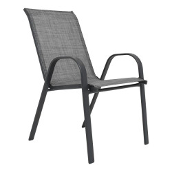 ΠΟΛΥΘΡΟΝΑ ΚΗΠΟΥ  FL5001 ΓΚΡΙ-ΓΚΡΙ ΑΝΟΙΧΤΟ ΧΡΩΜΑ TEXTILENE ΓΚΡΙ ΣΚΕΛΕΤΟΣ 55x72x92εκ txt