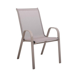 ΠΟΛΥΘΡΟΝΑ ΚΗΠΟΥ  FL5001 ΧΡΩΜΑ ΜΠΕΖ ΜΕ ΓΚΡΙ TEXTILENE 72x55x92εκ