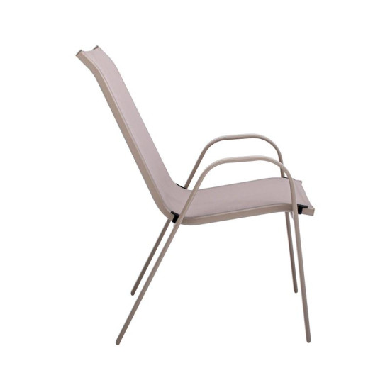 ΠΟΛΥΘΡΟΝΑ ΚΗΠΟΥ  FL5001 ΧΡΩΜΑ ΜΠΕΖ ΜΕ ΓΚΡΙ TEXTILENE 72x55x92εκ