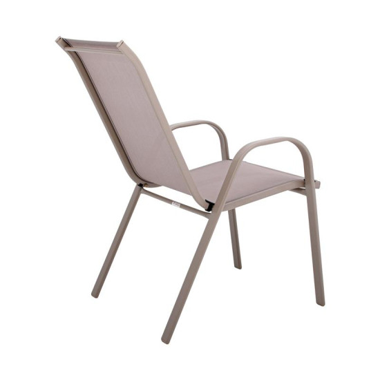 ΠΟΛΥΘΡΟΝΑ ΚΗΠΟΥ  FL5001 ΧΡΩΜΑ ΜΠΕΖ ΜΕ ΓΚΡΙ TEXTILENE 72x55x92εκ