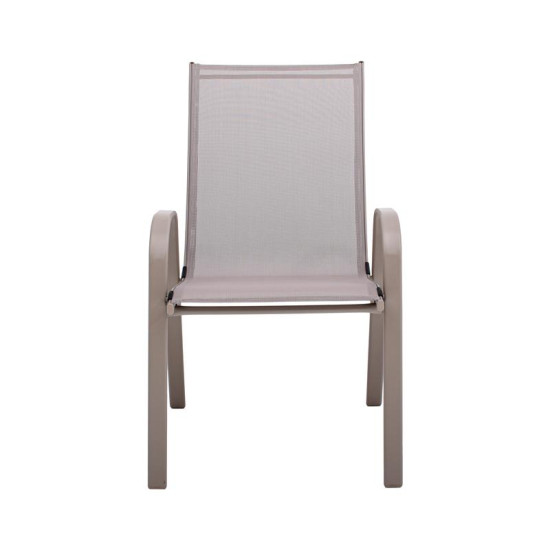 ΠΟΛΥΘΡΟΝΑ ΚΗΠΟΥ  FL5001 ΧΡΩΜΑ ΜΠΕΖ ΜΕ ΓΚΡΙ TEXTILENE 72x55x92εκ