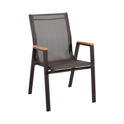 ΠΟΛΥΘΡΟΝΑ ΚΗΠΟΥ  FL5050 ΧΡΩΜΑ ΚΑΦΕ ΜΕ ΚΑΦΕ-ΜΑΥΡΟ TEXTILENE  61x56x90εκ s.of