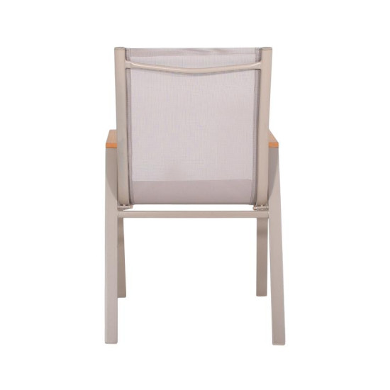 ΠΟΛΥΘΡΟΝΑ ΚΗΠΟΥ  FL5050 ΧΡΩΜΑ ΜΠΕΖ ΜΕ ΓΚΡΙ TEXTILENE  61x56x90εκ s.of