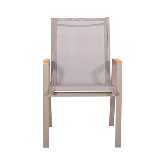 ΠΟΛΥΘΡΟΝΑ ΚΗΠΟΥ  FL5050 ΧΡΩΜΑ ΜΠΕΖ ΜΕ ΓΚΡΙ TEXTILENE  61x56x90εκ s.of