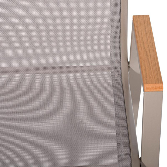 ΠΟΛΥΘΡΟΝΑ ΚΗΠΟΥ  FL5050 ΧΡΩΜΑ ΜΠΕΖ ΜΕ ΓΚΡΙ TEXTILENE  61x56x90εκ s.of