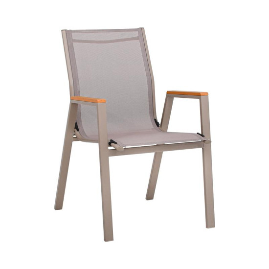ΠΟΛΥΘΡΟΝΑ ΚΗΠΟΥ  FL5050 ΧΡΩΜΑ ΜΠΕΖ ΜΕ ΓΚΡΙ TEXTILENE  61x56x90εκ