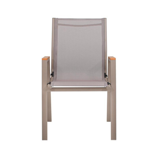 ΠΟΛΥΘΡΟΝΑ ΚΗΠΟΥ  FL5050 ΧΡΩΜΑ ΜΠΕΖ ΜΕ ΓΚΡΙ TEXTILENE  61x56x90εκ