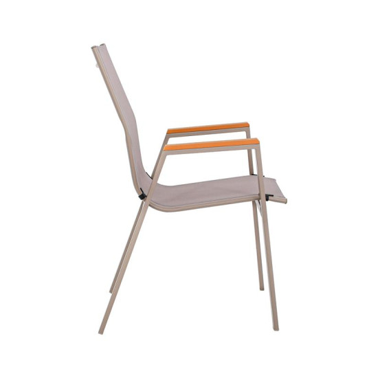 ΠΟΛΥΘΡΟΝΑ ΚΗΠΟΥ  FL5050 ΧΡΩΜΑ ΜΠΕΖ ΜΕ ΓΚΡΙ TEXTILENE  61x56x90εκ