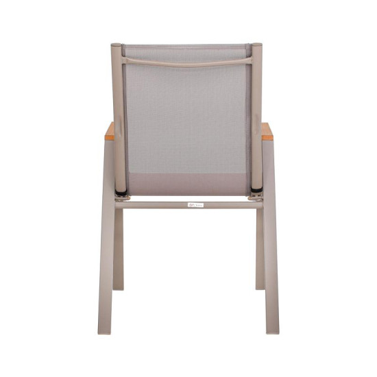 ΠΟΛΥΘΡΟΝΑ ΚΗΠΟΥ  FL5050 ΧΡΩΜΑ ΜΠΕΖ ΜΕ ΓΚΡΙ TEXTILENE  61x56x90εκ