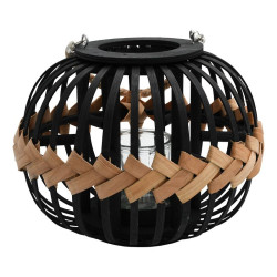 ΨΑΘΙΝΟ ΦΑΝΑΡΙ  Umeko ΦΥΣΙΚΟ-ΜΑΥΡΟ ΧΡΩΜΑ 28x21εκ