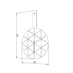 ΡΟΛΟΙ ΤΟΙΧΟΥ "Elmira" ΜΑΥΡΟ-ΛΕΥΚΟ 23x2x23εκ ΡΟΛΟΙ ΤΟΙΧΟΥ "Elmira" ΜΑΥΡΟ-ΛΕΥΚΟ 23x2x23εκ