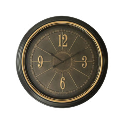 ΡΟΛΟΙ ΤΟΙΧΟΥ ΣΤΡΟΓΓΥΛΟ FL2315 ΜΑΥΡΟ-ΧΡΥΣΟ ΧΡΩΜΑ 58x58x6εκ ΡΟΛΟΙ ΤΟΙΧΟΥ ΣΤΡΟΓΓΥΛΟ FL2315 ΜΑΥΡΟ-ΧΡΥΣΟ ΧΡΩΜΑ 58x58x6εκ