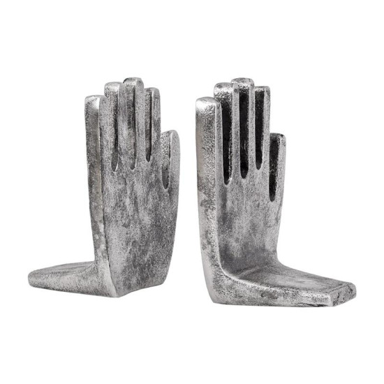 ΣΕΤ 2 ΒΙΒΛΙΟΣΤΑΤΕΣ ΜΕΤΑΛΛΙΚΟΙ "Χέρια" FL76638 ΑΣΗΜΙ ΑΝΤΙΚΕ ΧΡΩΜΑ 11x9x15εκ ΣΕΤ 2 ΒΙΒΛΙΟΣΤΑΤΕΣ ΜΕΤΑΛΛΙΚΟΙ "Χέρια" FL76638 ΑΣΗΜΙ ΑΝΤΙΚΕ ΧΡΩΜΑ 11x9x15εκ