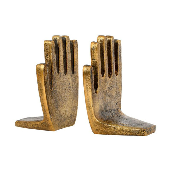 ΣΕΤ 2 ΒΙΒΛΙΟΣΤΑΤΕΣ ΜΕΤΑΛΛΙΚΟΙ "Χέρια" FL76638 ΧΡΥΣΟ ΑΝΤΙΚΕ ΧΡΩΜΑ 11x9x15εκ ΣΕΤ 2 ΒΙΒΛΙΟΣΤΑΤΕΣ ΜΕΤΑΛΛΙΚΟΙ "Χέρια" FL76638 ΧΡΥΣΟ ΑΝΤΙΚΕ ΧΡΩΜΑ 11x9x15εκ