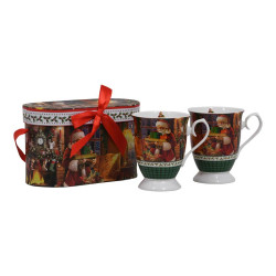 ΣΕΤ 2 ΧΡΙΣΤΟΥΓΕΝΝΙΑΤΙΚΕΣ ΚΟΥΠΕΣ "Santa" 300cc ΣΕΤ 2 ΧΡΙΣΤΟΥΓΕΝΝΙΑΤΙΚΕΣ ΚΟΥΠΕΣ "Santa" 300cc