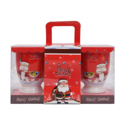 ΣΕΤ 2 ΧΡΙΣΤΟΥΓΕΝΝΙΑΤΙΚΕΣ ΚΟΥΠΕΣ "Santa claus" ΚΟΚΚΙΝΟ ΧΡΩΜΑ 8,5x11εκ ΣΕΤ 2 ΧΡΙΣΤΟΥΓΕΝΝΙΑΤΙΚΕΣ ΚΟΥΠΕΣ "Santa claus" ΚΟΚΚΙΝΟ ΧΡΩΜΑ 8,5x11εκ