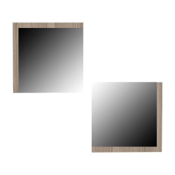 ΣΕΤ 2 ΚΑΘΡΕΦΤΕΣ ΤΟΙΧΟΥ  Charles GREY OAK 60x60εκ