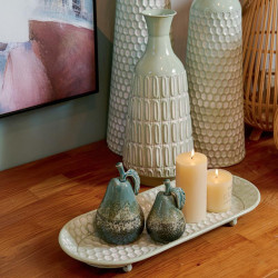 ΣΕΤ 2 ΜΕΤΑΛΛΙΚΟΙ ΔΙΣΚΟΙ  FL1128 MINT-ΛΕΥΚΟ ΧΡΩΜΑ 60x27x6εκ