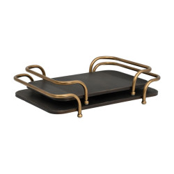 ΣΕΤ 2 ΜΕΤΑΛΛΙΚΟΙ ΔΙΣΚΟΙ  FL365 ΜΑΥΡΟ-ΜΠΡΟΝΖΕ ΧΡΩΜΑ 41x29x9εκ