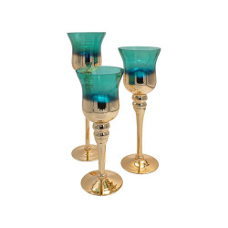 ΣΕΤ 3 ΓΥΑΛΙΝΑ ΚΗΡΟΠΗΓΙΑ FL6666 ΜΠΛΕ ΧΡΩΜΑ 40εκ ΣΕΤ 3 ΓΥΑΛΙΝΑ ΚΗΡΟΠΗΓΙΑ FL6666 ΜΠΛΕ ΧΡΩΜΑ 40εκ