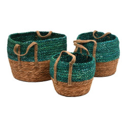 ΣΕΤ 3 ΨΑΘΙΝΑ ΚΑΣΠΩ ΠΡΑΣΙΝΟ-ΜΠΕΖ ΧΡΩΜΑ 38x27εκ ΣΕΤ 3 ΨΑΘΙΝΑ ΚΑΣΠΩ ΠΡΑΣΙΝΟ-ΜΠΕΖ ΧΡΩΜΑ 38x27εκ