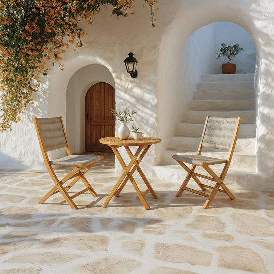 ΣΕΤ BISTRO 3 ΤΕΜ ΞΥΛΟ ΑΚΑΚΙΑΣ FL3709 ΚΑΡΥΔΙ ΣΚΕΛΕΤΟΣ-ΜΠΕΖ ΚΟΡΔΟΝΙ 60x60x75εκ ΣΕΤ BISTRO 3 ΤΕΜ ΞΥΛΟ ΑΚΑΚΙΑΣ FL3709 ΚΑΡΥΔΙ ΣΚΕΛΕΤΟΣ-ΜΠΕΖ ΚΟΡΔΟΝΙ 60x60x75εκ