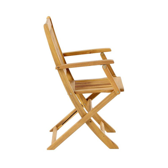 ΣΕΤ BISTRO 3 ΤΕΜ ΞΥΛΟ ΑΚΑΚΙΑΣ  FL921 ΚΑΡΥΔΙ ΣΚΕΛΕΤΟΣ 60x60x75εκ