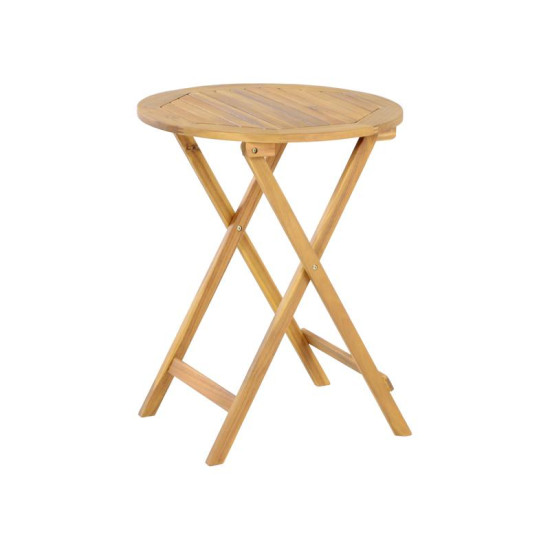 ΣΕΤ BISTRO 3 ΤΕΜ ΞΥΛΟ ΑΚΑΚΙΑΣ  FL921 ΚΑΡΥΔΙ ΣΚΕΛΕΤΟΣ 60x60x75εκ