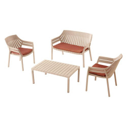 ΣΕΤ ΕΞΟΧΗΣ Elton ΜΠΕΖ-ΚΕΡΑΜΙΔΙ ΧΡΩΜΑ 119x67x82εκ ΣΕΤ ΕΞΟΧΗΣ Elton ΜΠΕΖ-ΚΕΡΑΜΙΔΙ ΧΡΩΜΑ 119x67x82εκ