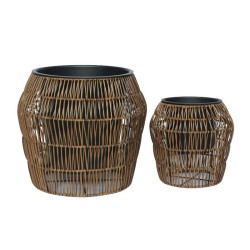 ΣΕΤ ΚΑΣΠΩ 2 ΤΕΜΑΧΙΑ POLY RATTAN FL22157 ΚΑΦΕ ΧΡΩΜΑ 42x38εκ & 28x28εκ ΣΕΤ ΚΑΣΠΩ 2 ΤΕΜΑΧΙΑ POLY RATTAN FL22157 ΚΑΦΕ ΧΡΩΜΑ 42x38εκ & 28x28εκ