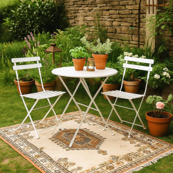 ΣΕΤ ΜΕΤΑΛΛΙΚΟ ΤΡΑΠΕΖΙ ΚΗΠΟΥ ΜΕ 2 ΚΑΡΕΚΛΕΣ Rollin ΛΕΥΚΟ ΧΡΩΜΑ 60x70εκ ΣΕΤ ΜΕΤΑΛΛΙΚΟ ΤΡΑΠΕΖΙ ΚΗΠΟΥ ΜΕ 2 ΚΑΡΕΚΛΕΣ Rollin ΛΕΥΚΟ ΧΡΩΜΑ 60x70εκ