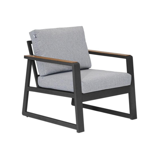 ΣΕΤ ΣΑΛΟΝΙ ΕΞΟΧΗΣ 5 ΤΕΜΑΧΙΩΝ  "Maya" ΣΚΟΥΡΟ ΓΚΡΙ ΧΡΩΜΑ