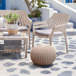 ΣΚΑΜΠΩ-ΠΟΥΦ ΣΤΡΟΓΓΥΛΟ Dori ΛΕΥΚΟ ΧΡΩΜΑ 45x45x35 ΣΚΑΜΠΩ-ΠΟΥΦ ΣΤΡΟΓΓΥΛΟ Dori ΛΕΥΚΟ ΧΡΩΜΑ 45x45x35