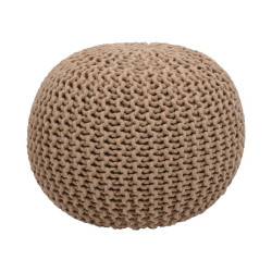 ΣΚΑΜΠΩ-ΠΟΥΦ ΣΤΡΟΓΓΥΛΟ Dori ΜΠΕΖ ΧΡΩΜΑ 45x45x35 ΣΚΑΜΠΩ-ΠΟΥΦ ΣΤΡΟΓΓΥΛΟ Dori ΜΠΕΖ ΧΡΩΜΑ 45x45x35