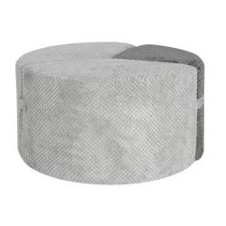 ΣΚΑΜΠΟ PUZZLE  FL2511 ΓΚΡΙ-ΣΚΟΥΡΟ ΓΚΡΙ ΧΡΩΜΑ 68x68x39εκ