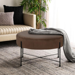 ΣΚΑΜΠΟ ΣΤΡΟΓΓΥΛΟ 102 ΚΑΦΕ ΒΕΛΟΥΔΟ ΜΕ ΜΕΤΑΛΛΙΚΑ ΠΟΔΙΑ 60x60x40εκ ΣΚΑΜΠΟ ΣΤΡΟΓΓΥΛΟ 102 ΚΑΦΕ ΒΕΛΟΥΔΟ ΜΕ ΜΕΤΑΛΛΙΚΑ ΠΟΔΙΑ 60x60x40εκ