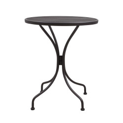 ΣΤΡΟΓΓΥΛΟ ΜΕΤΑΛΛΙΚΟ ΤΡΑΠΕΖΙ ΕΞΟΧΗΣ  003 ΚΑΦΕ ΧΡΩΜΑ 60x73εκ