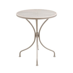 ΣΤΡΟΓΓΥΛΟ ΜΕΤΑΛΛΙΚΟ ΤΡΑΠΕΖΙ ΕΞΟΧΗΣ  003 ΜΠΕΖ ΧΡΩΜΑ 60x73εκ