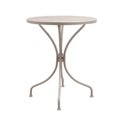 ΣΤΡΟΓΓΥΛΟ ΜΕΤΑΛΛΙΚΟ ΤΡΑΠΕΖΙ ΕΞΟΧΗΣ  003 ΜΠΕΖ ΧΡΩΜΑ 60x73εκ