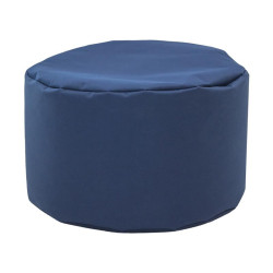 ΣΤΡΟΓΓΥΛΟ ΠΟΥΦ-ΣΚΑΜΠΟ  Cube ΜΠΛΕ ΧΡΩΜΑ 60x40εκ