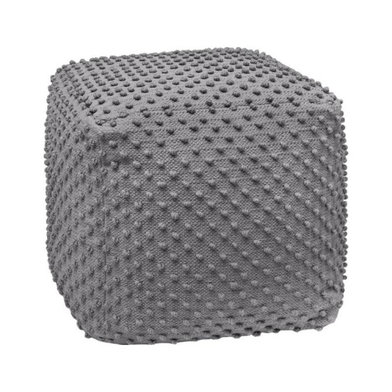 ΤΕΤΡΑΓΩΝΟ ΠΟΥΦ  FL481 ΓΚΡΙ ΧΡΩΜΑ 45x45x45εκ