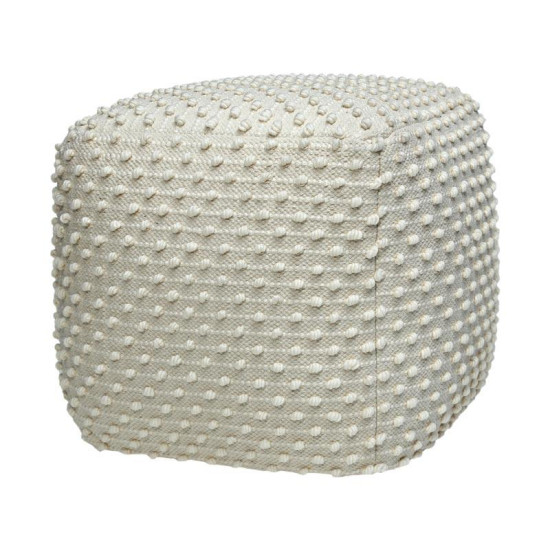 ΤΕΤΡΑΓΩΝΟ ΠΟΥΦ  FL481 IVORY ΧΡΩΜΑ 45x45x45εκ