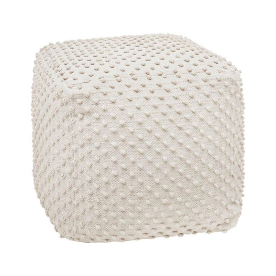 ΤΕΤΡΑΓΩΝΟ ΠΟΥΦ  FL481 IVORY ΧΡΩΜΑ 45x45x45εκ