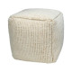 ΤΕΤΡΑΓΩΝΟ ΠΟΥΦ  FL822 IVORY ΧΡΩΜΑ 45x45x45εκ