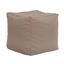 ΤΕΤΡΑΓΩΝΟ ΠΟΥΦ-ΣΚΑΜΠΟ  Cube ΚΑΦΕ ΧΡΩΜΑ 40x40x40εκ