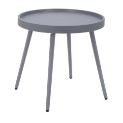 ΤΡΑΠΕΖΑΚΙ ΚΗΠΟΥ  "Solin" ΑΠΟ ΠΟΛΥΠΡΟΠΥΛΕΝΙΟ (PP) ΓΚΡΙ ΧΡΩΜΑ 49x49x46εκ