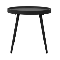 ΤΡΑΠΕΖΑΚΙ ΚΗΠΟΥ  "Solin" ΑΠΟ ΠΟΛΥΠΡΟΠΥΛΕΝΙΟ (PP) ΜΑΥΡΟ ΧΡΩΜΑ 49x49x46εκ