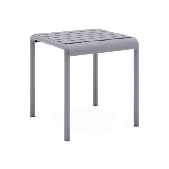 ΤΡΑΠΕΖΑΚΙ ΚΗΠΟΥ  "Zenya" ΑΠΟ ΠΟΛΥΠΡΟΠΥΛΕΝΙΟ (PP) ΣΚΟΥΡΟ ΓΚΡΙ ΧΡΩΜΑ 46x46x48εκ