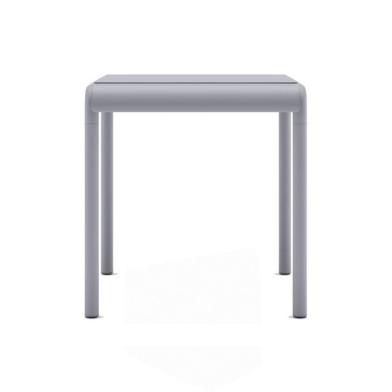 ΤΡΑΠΕΖΑΚΙ ΚΗΠΟΥ  "Zenya" ΑΠΟ ΠΟΛΥΠΡΟΠΥΛΕΝΙΟ (PP) ΣΚΟΥΡΟ ΓΚΡΙ ΧΡΩΜΑ 46x46x48εκ