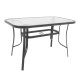 ΤΡΑΠΕΖΙ ΕΞΟΧΗΣ  STEEL ΓΚΡΙ 120x70x70εκ g.r.d